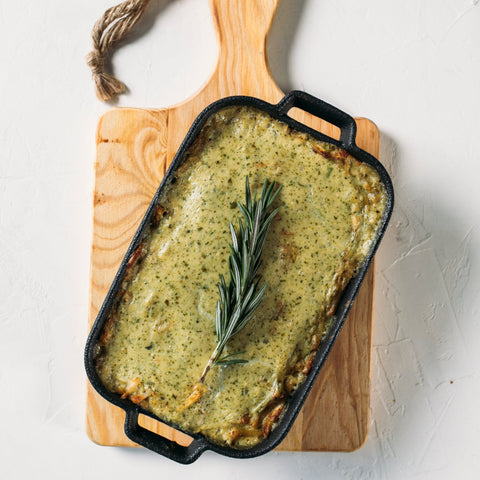 Bacalhau Gratinado com Coentros