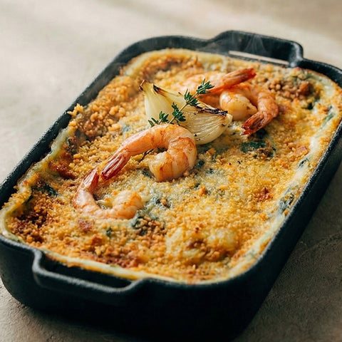 Bacalhau Espiritual com Camarão