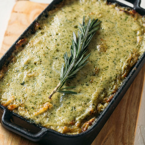 Bacalhau Gratinado com Coentros