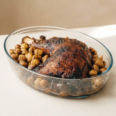 Perna de Peru a Baixa Temperatura com Castanhas Assadas (6-7 pax)